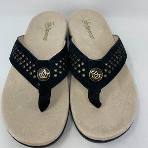 Spenco Laguna Black Flip Flop Women's Sandal 8.5 D (Medium-Wide)